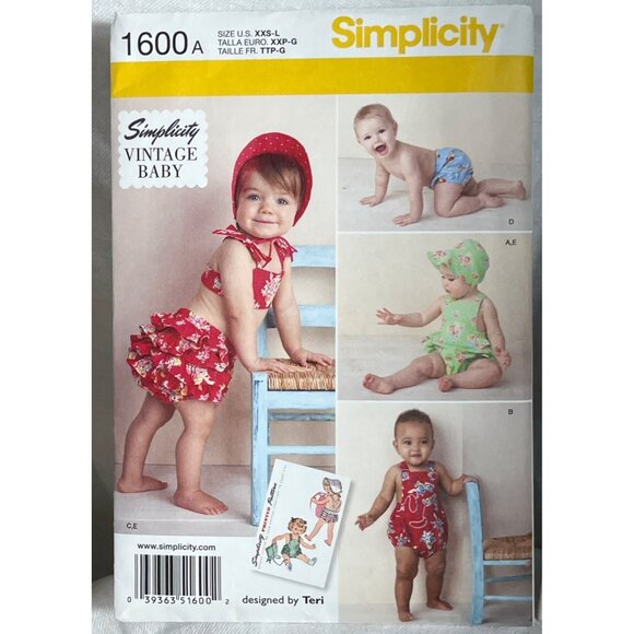 Sewing Patterns Toddler Girls Dresses Bloomers Adorable Variety Lot of 5 - Picture 2 of 6